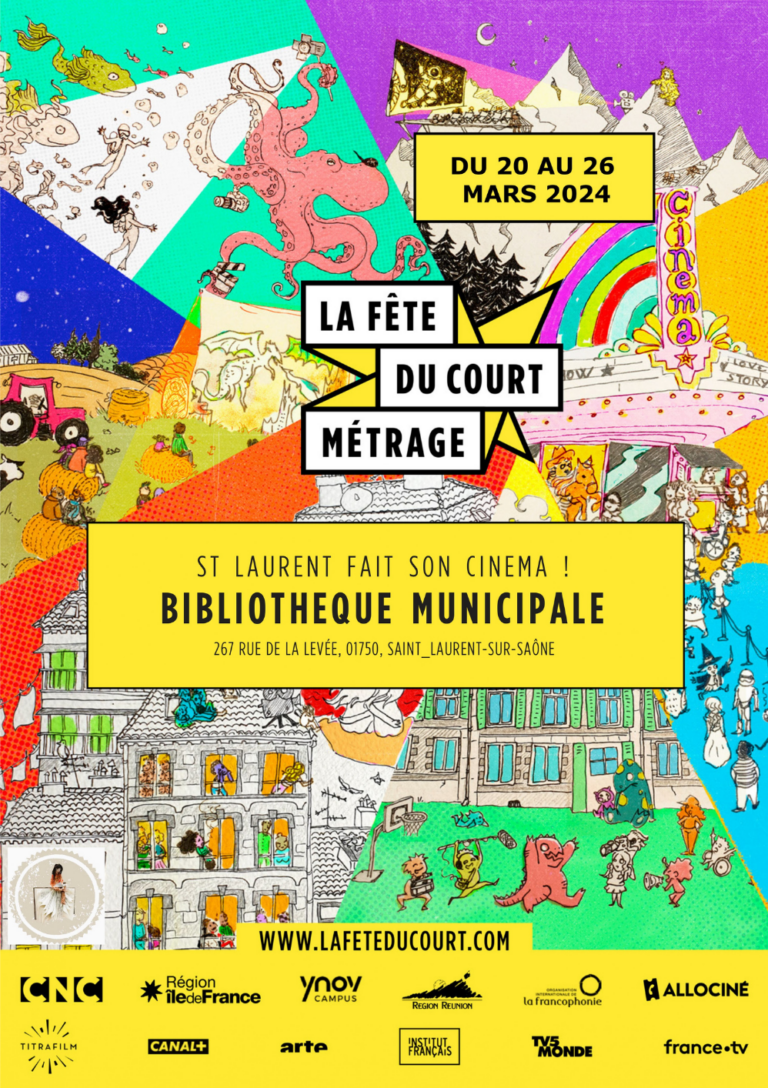 Festival du court métrage à St Laurent sur Saône du 20 au 26 mars 2024