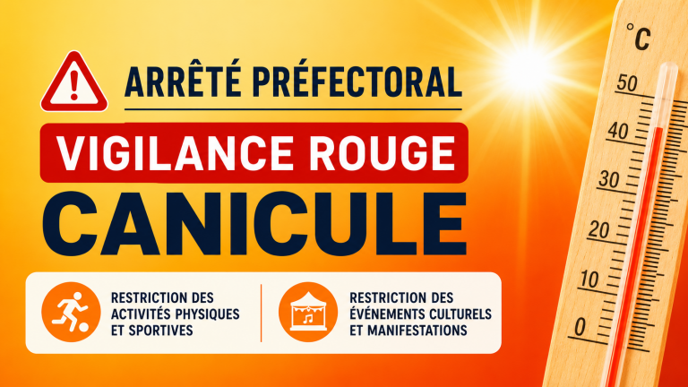 Vigilance rouge canicule – Arrêté municipal 23.06.2026