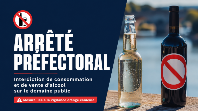 Arrêté préfectoral – Interdiction de consommation et de vente d&rsquo;alcool sur le domaine public