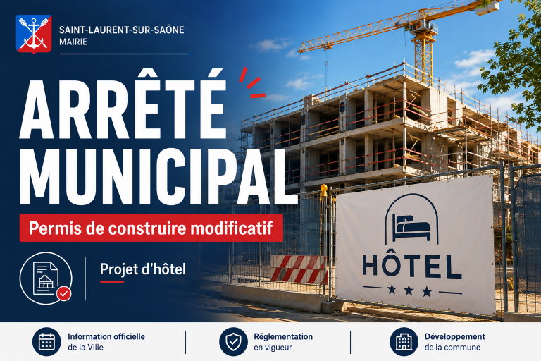 Arrêté municipal – Permis de construire modificatif Place de la République